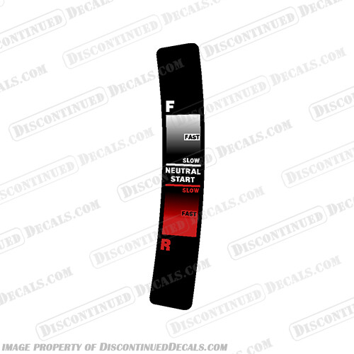 Fits Mercury Mariner Throttle Tiller Control Decal