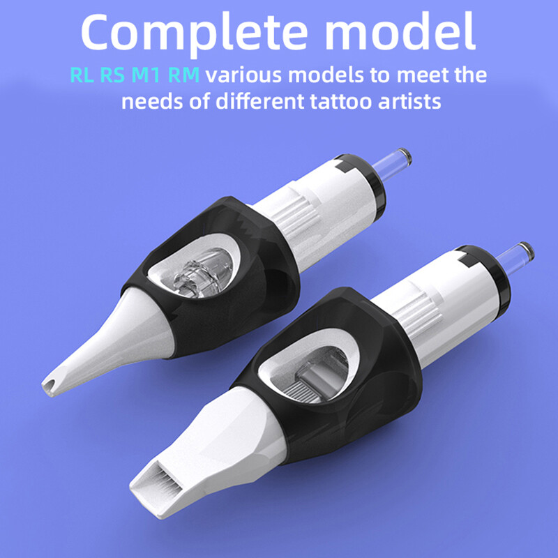 20-100Pcs Professional Sterile White Tattoo Cartridge Needle Shader RL RS RM M1