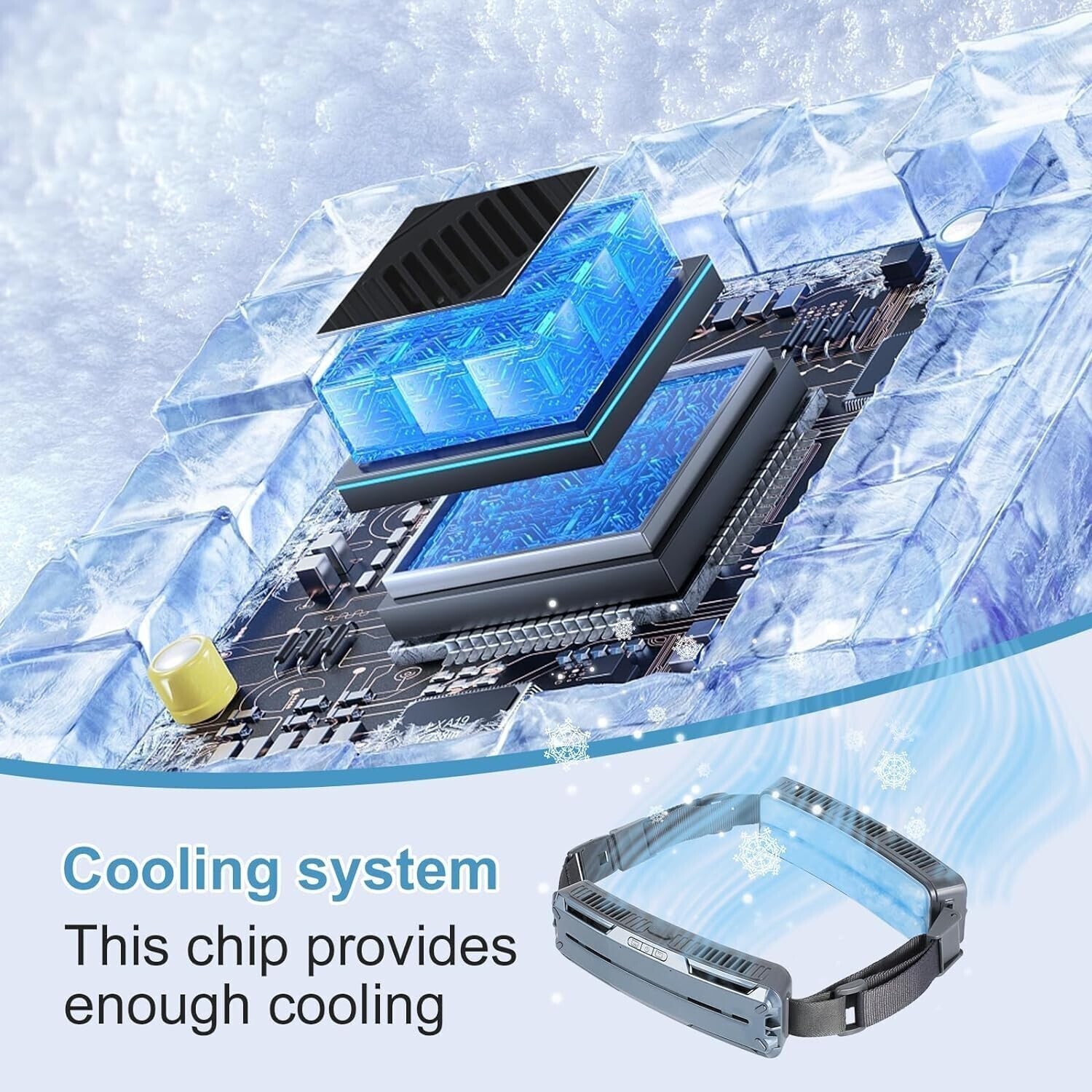 Portable Wearable Waist Fan With 3 Speeds 360° Cooling For Outdoor Activities,o