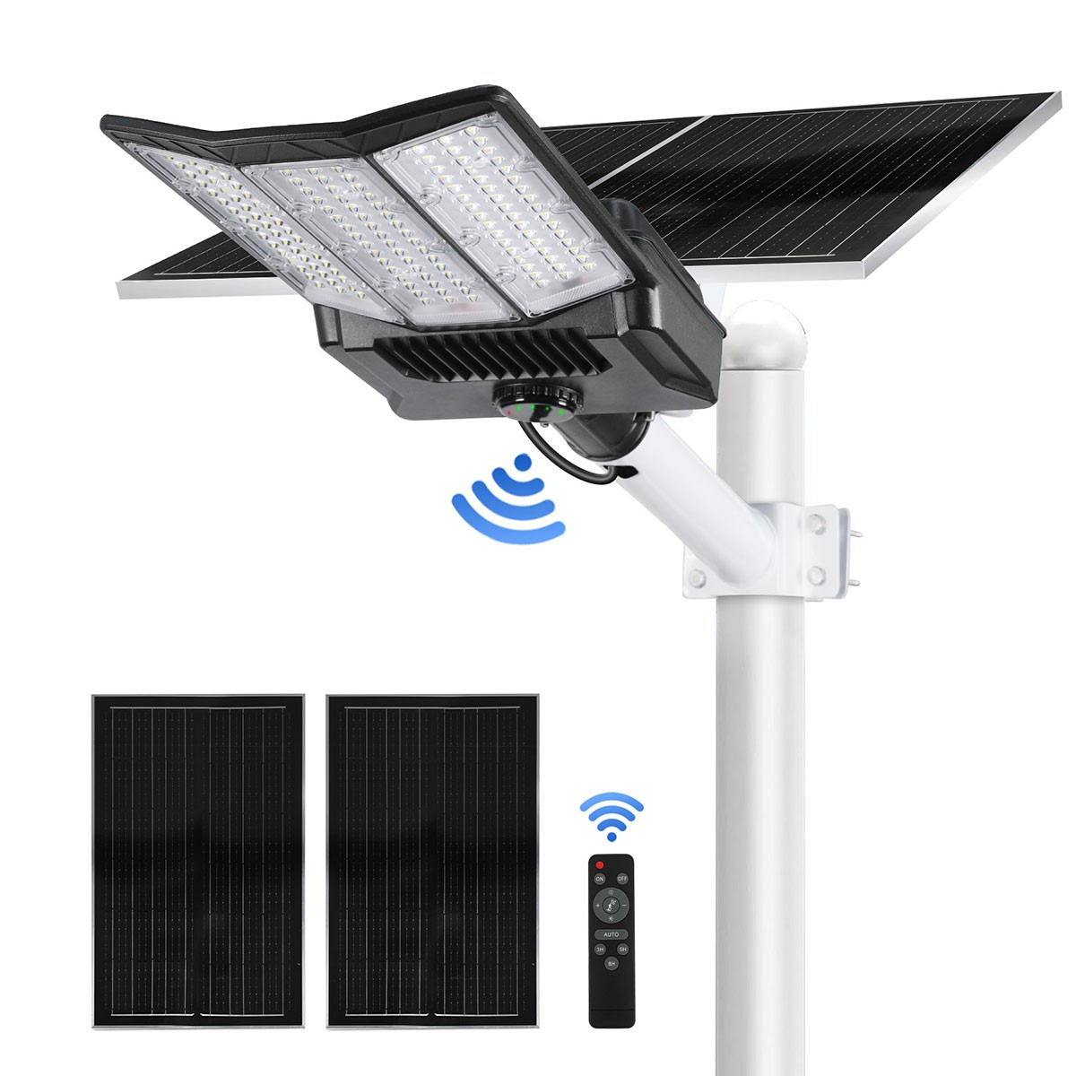 16000W Commercial Outdoor Solar Street Lights Dusk to Dawn parking lot Lights