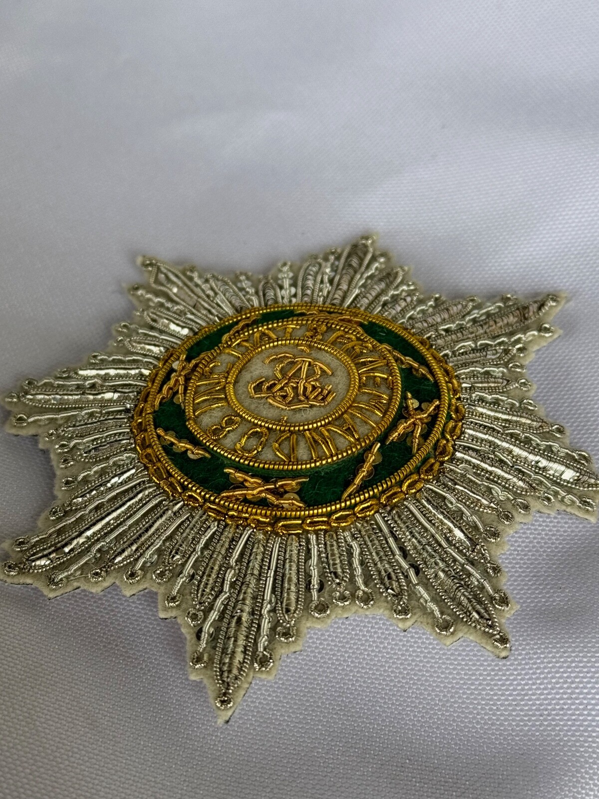 Kingdom Poland SAR Order of St.Stanislaus Embroidered star, replica 1765-1831