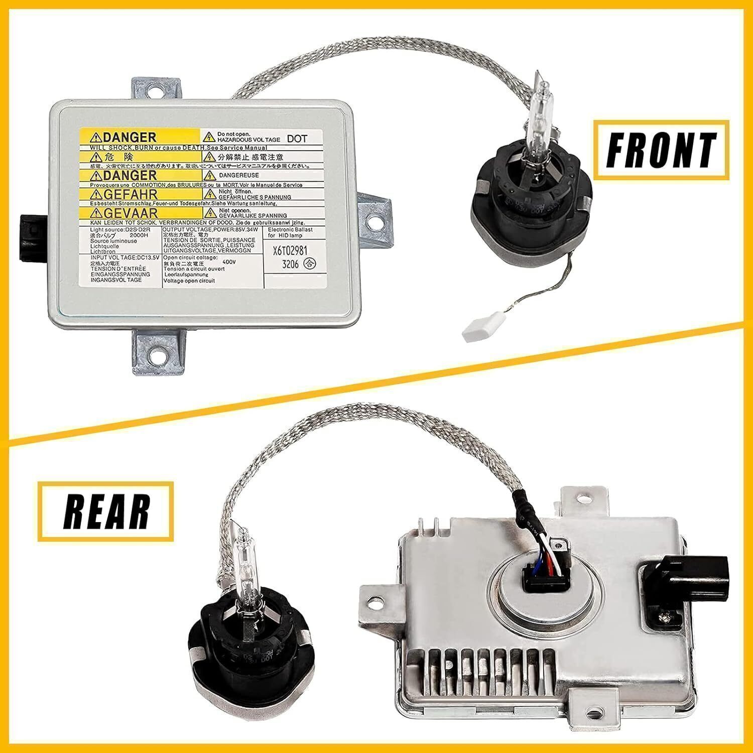 Xenon HID Headlight Ballast Unit Assembly with Igniter D2S Bulb For Acura TL TSX