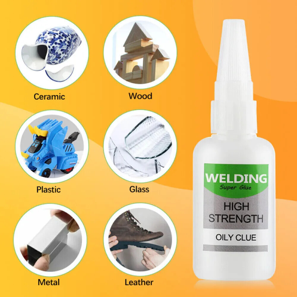5Pcs Uniglue Universal Super Glue Welding High-Strength Oily Glue Mighty Instant
