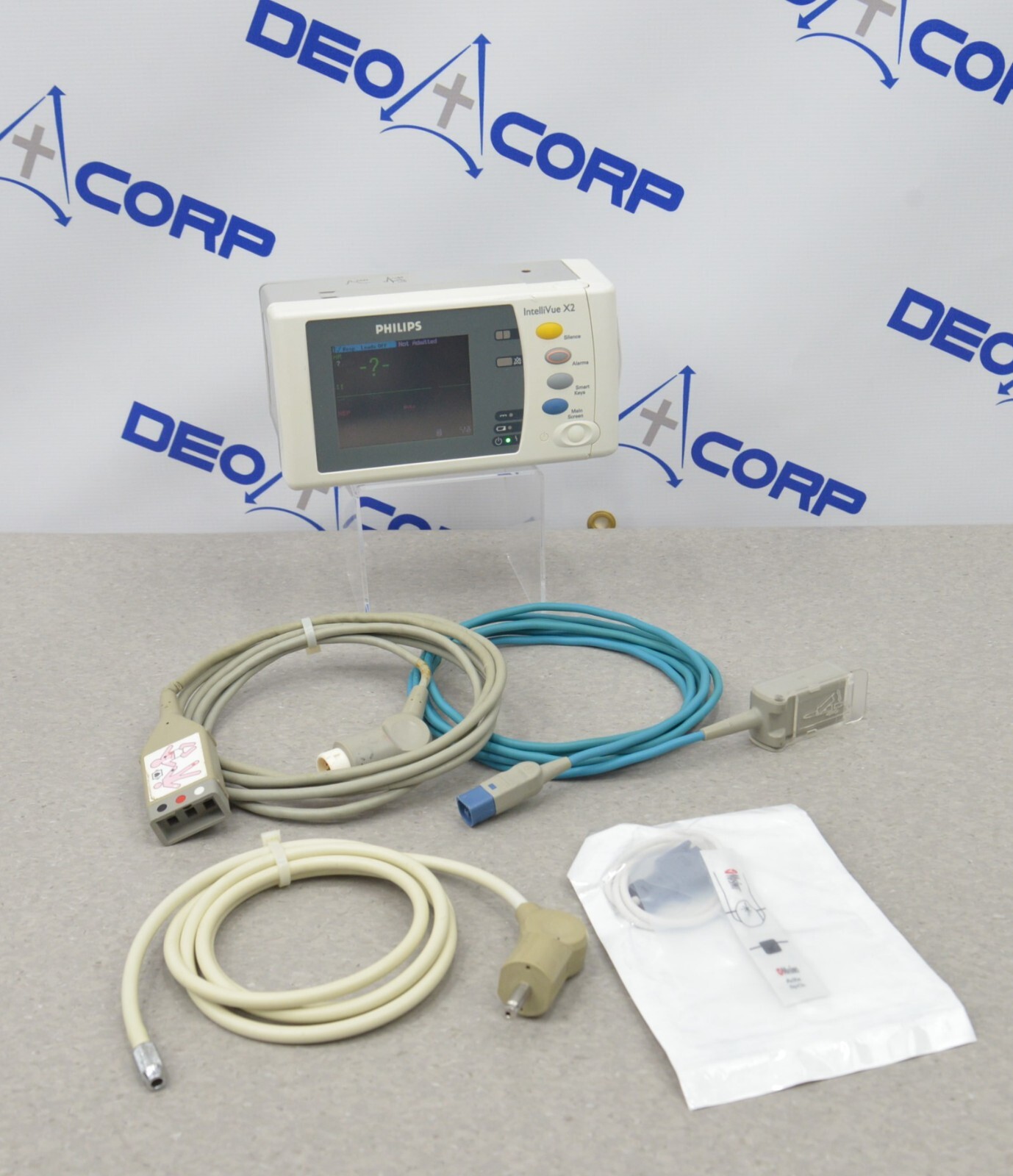 Phillips IntelliVue X2 M3002A W/ Masimo, NiBP, 12-Lead, & Temp