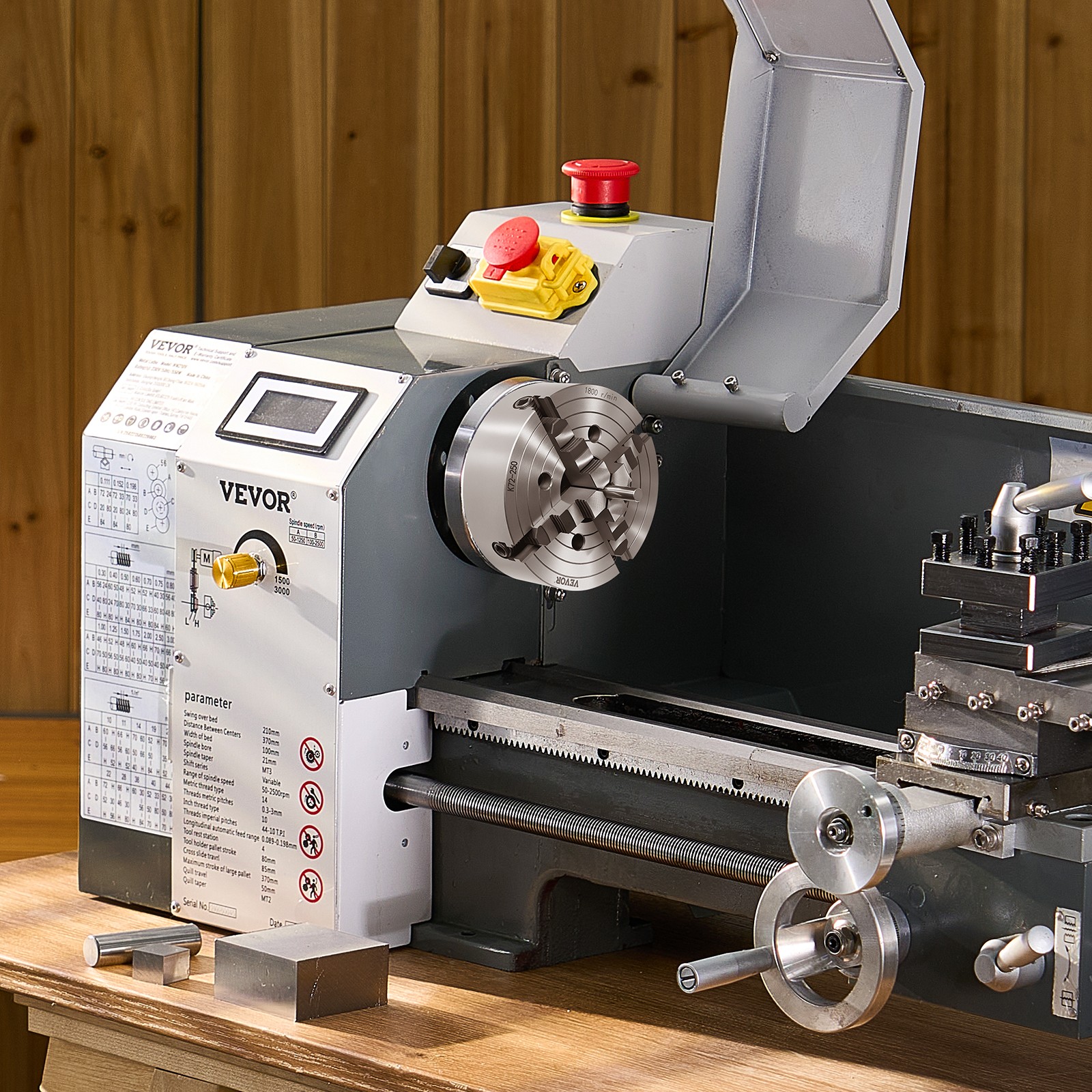 VEVOR 10 Inch 4-Jaw Self-Centering Lathe Chuck for Drilling Milling Machine