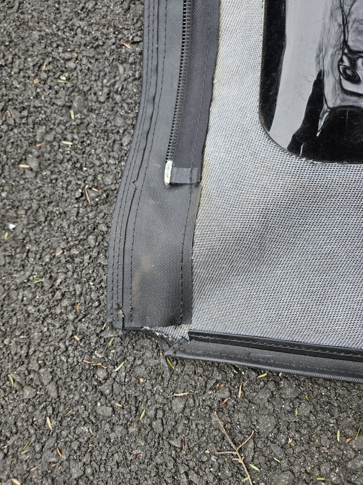 Jeep Wrangler 2 Door RH Passenger Soft Top Window Vinyl TINTED MOPAR JK 07-18