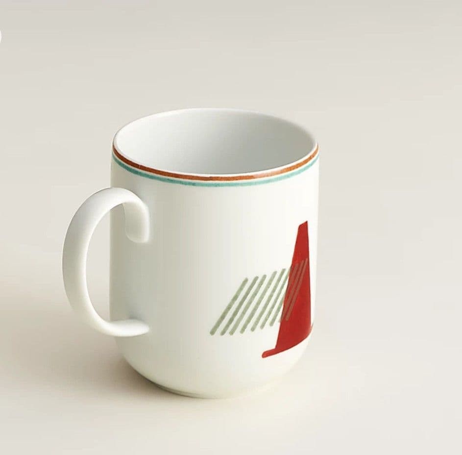 HERMES Cheval So Hermes Mug Cup Horse Pattern Brand New Authentic Rare