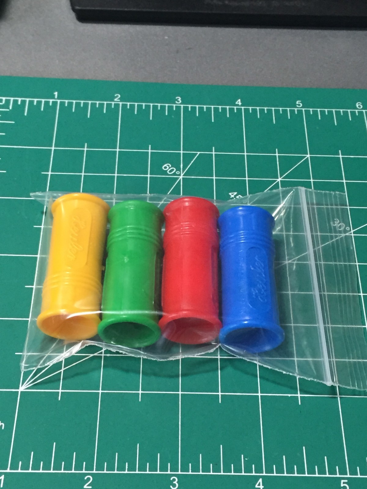 4 VINTAGE HEULER LIRENEN MY-T-SIREN TOY WHISTLES NEW MADE/W.GERMANY