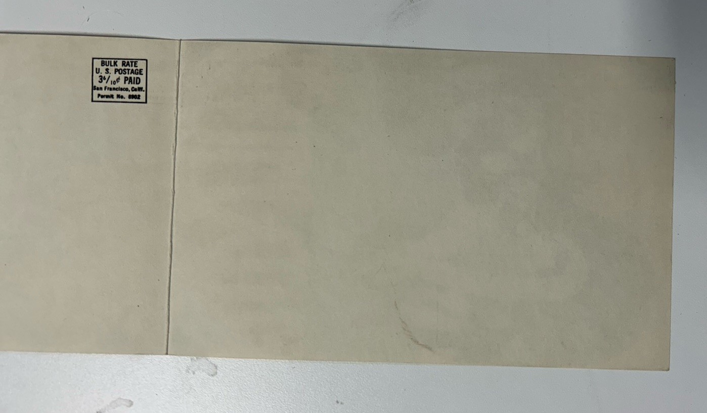 1968-FILLMORE-BG-113/114 DOUBLE POSTCARD-ERIC BURDON & ANIMALS/QMS/COUNTRY JOE