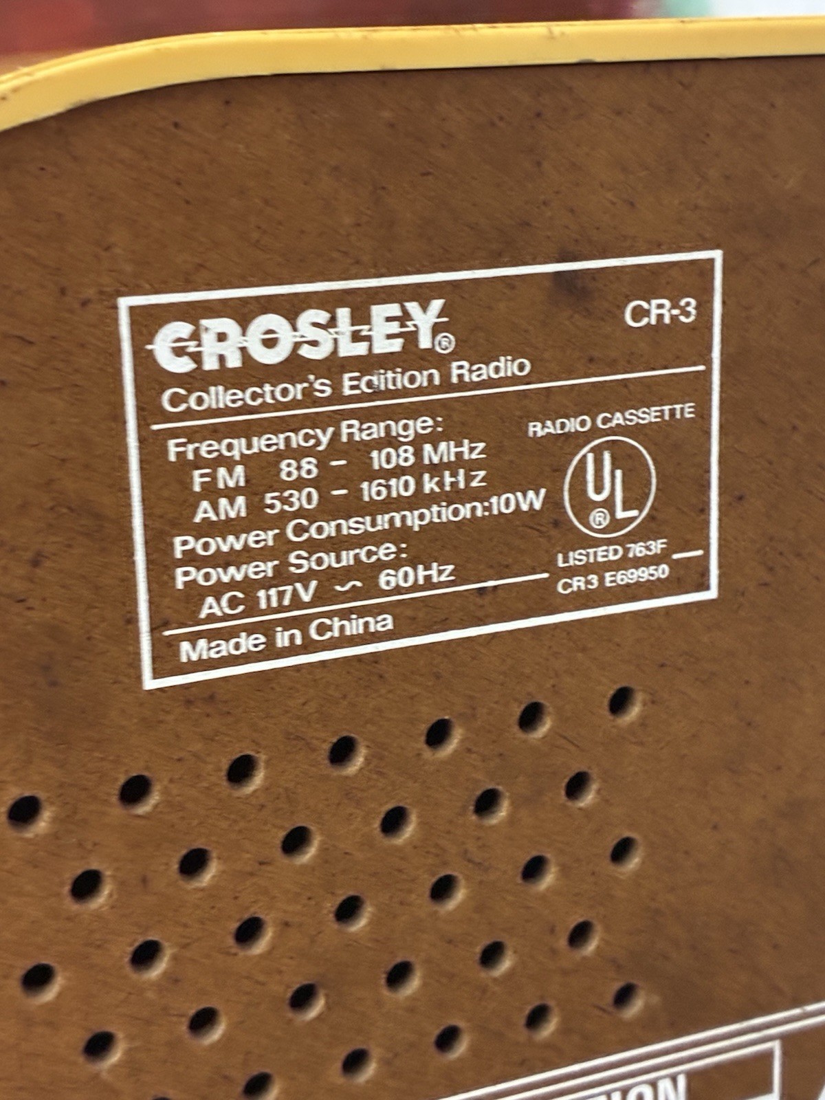 Crosley CR-3 Collector’s Limited Edition Art Deco AM/FM Radio Cassette Player📻