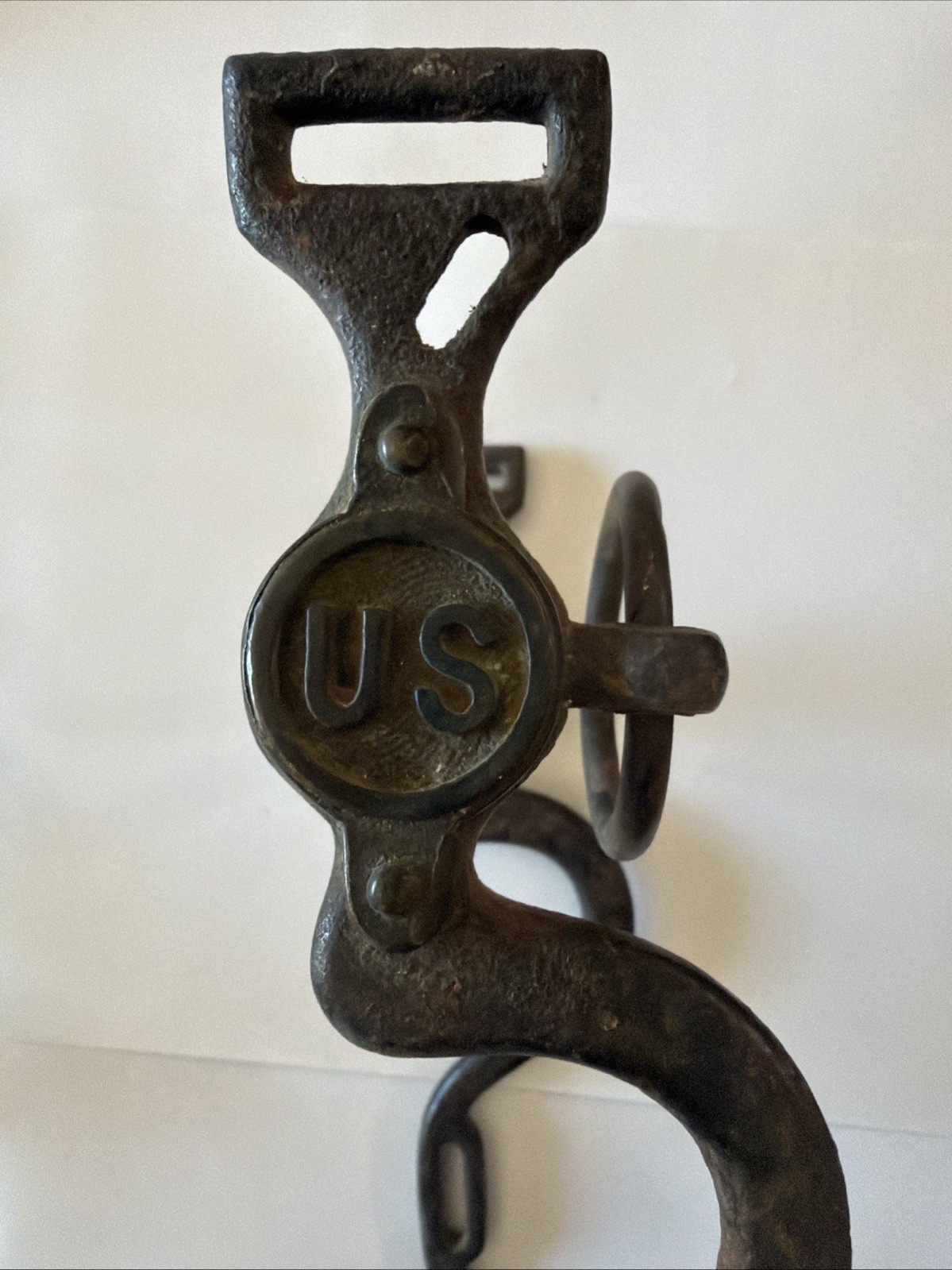 m1859 U.S. calvary horse bit Rare double rein Horse bit.