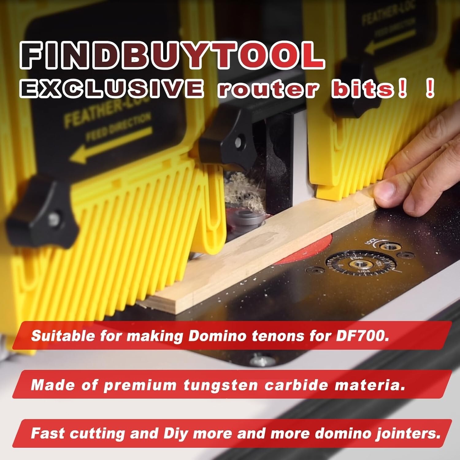 Find Buy Tool Domino Carbide Router Bits Set for Festool Tenons D10/D12/D14 3PCS