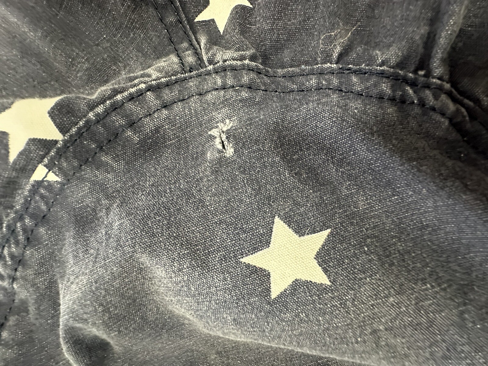 Pottery Barn Kids Anywhere Beanbag Navy Glow-in-the-Dark Stars Slipcover