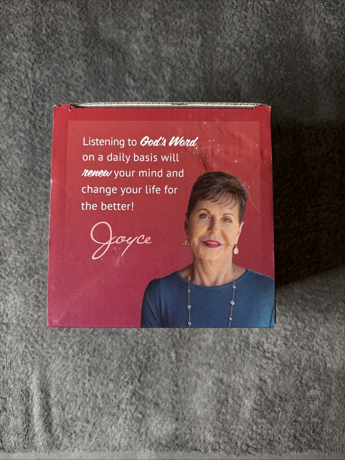 JOYCE MEYER Ministries Daily Encouragement Gods Word Audio Cube Built-In Speaker