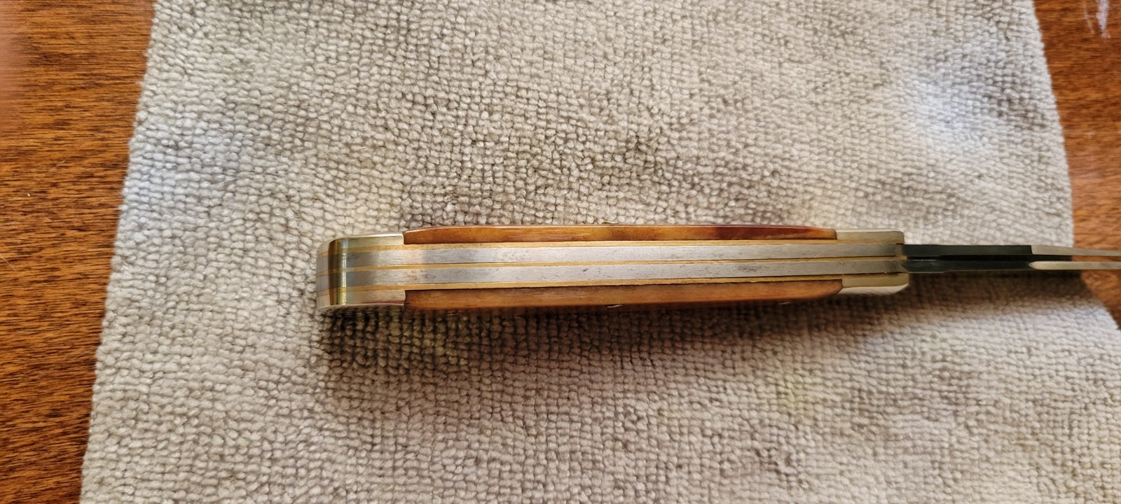 Boker 2525 White Lightning Limited Ed Trapper Pocket Knife with Box Germany