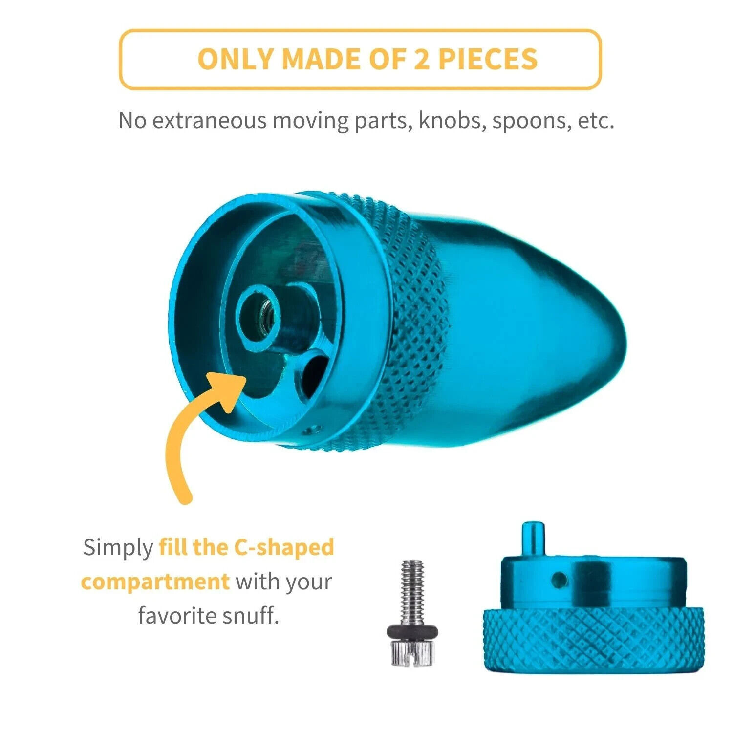 Posh 1g Metal Pepper Shaker Bullet