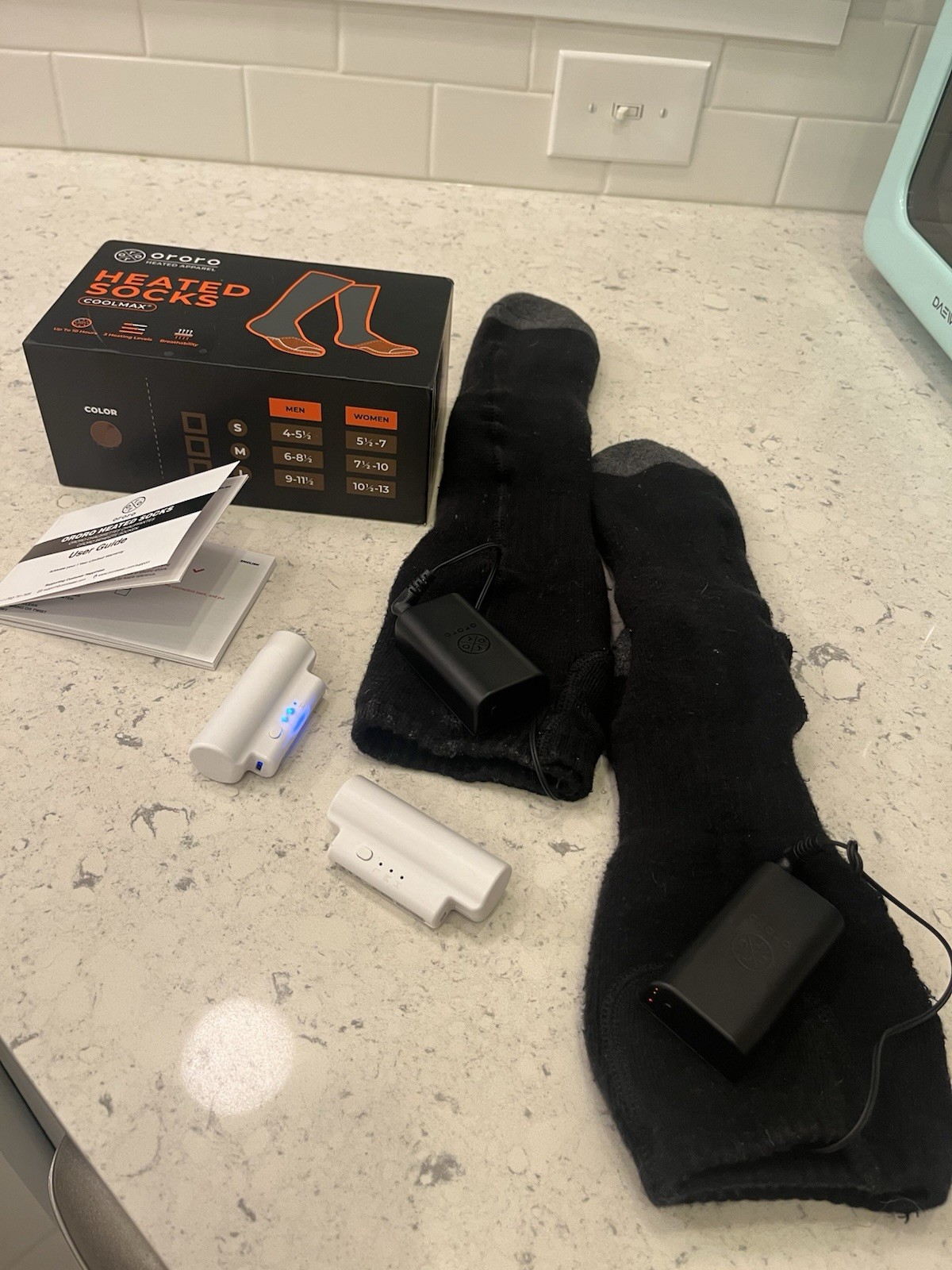 Ororo Heated … Two Sets Of Batteries