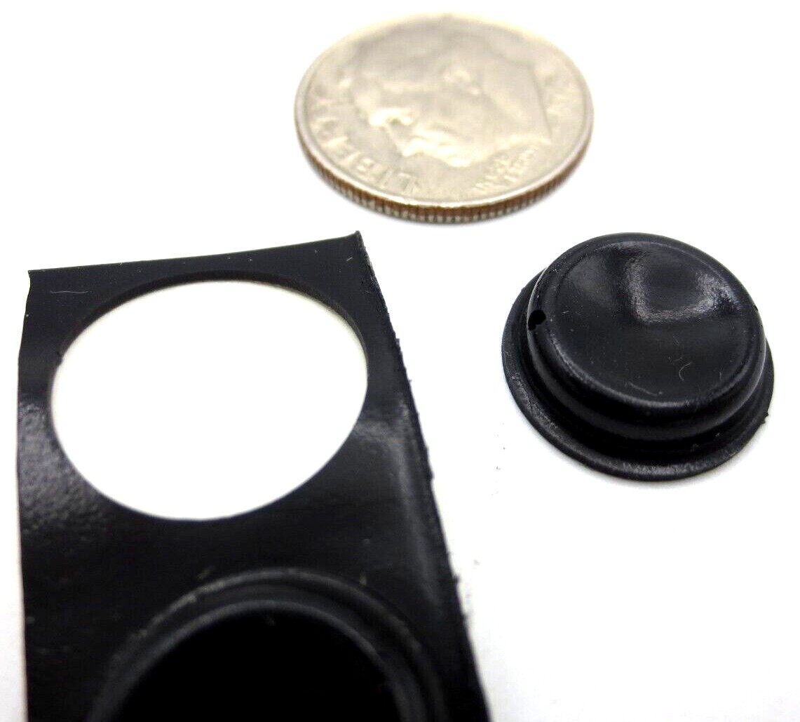 Stick-On Bumper Pad Durable Lasting Rubber Adhesive, Has 1/2" Pad, Is 1/8" Tall