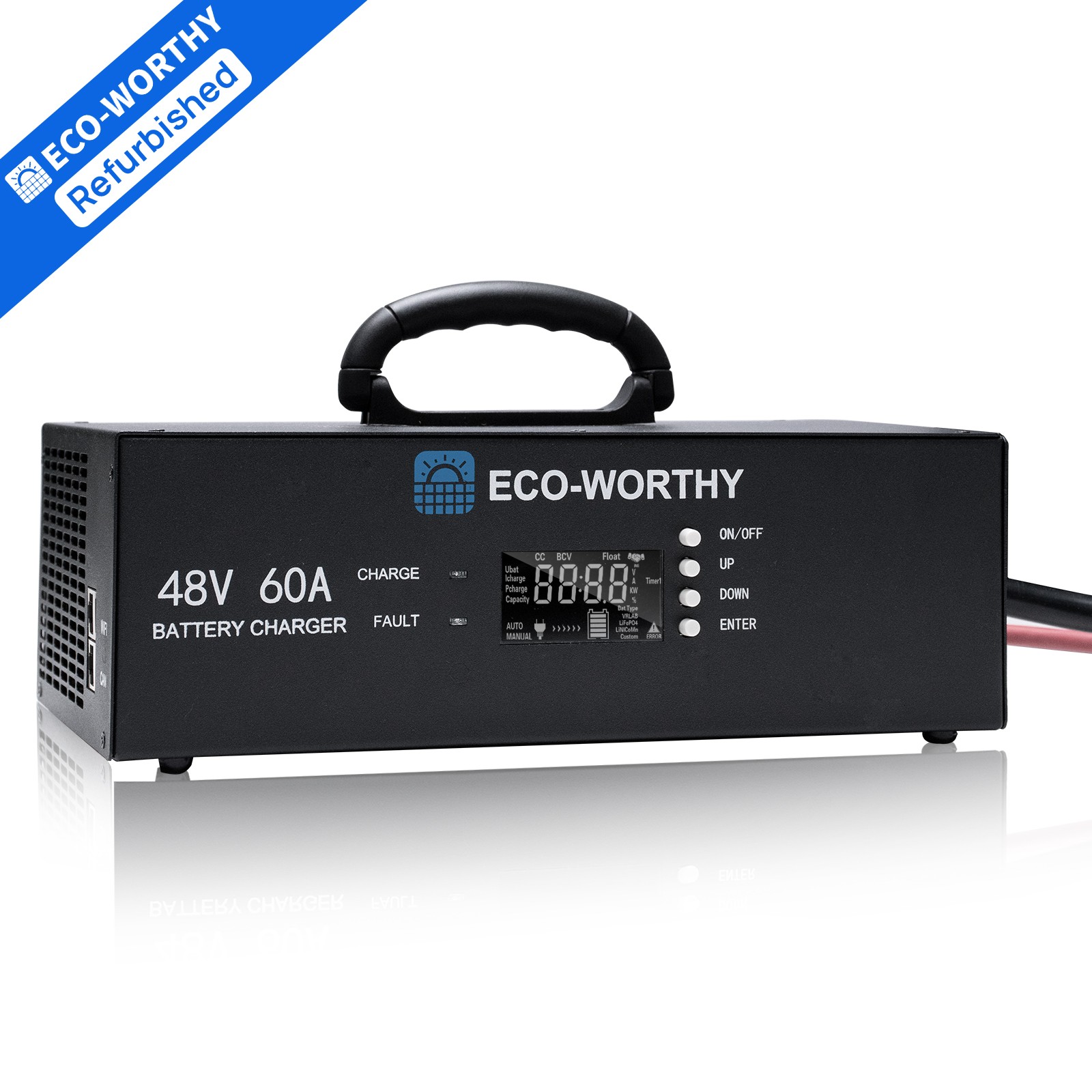 ECO-WORTHY 48V Lithium Battery Charger 0-60A Adjustable Current 90-260V Input