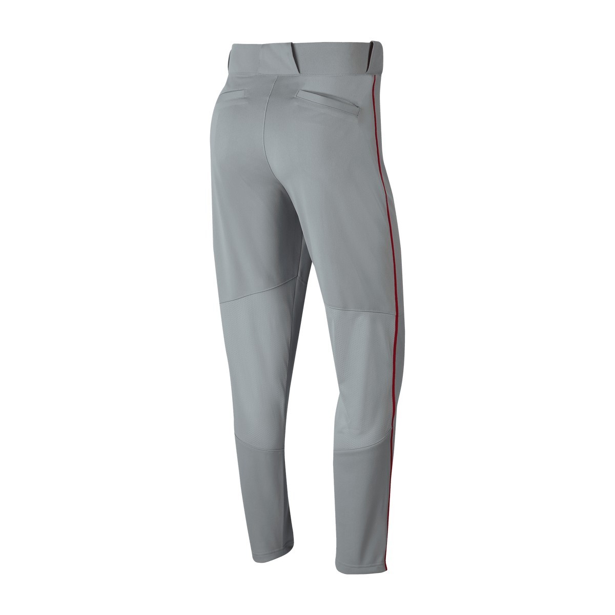 Nike Men's Vapor Select Piped Baseball Pants GRAY | SCARLET XL