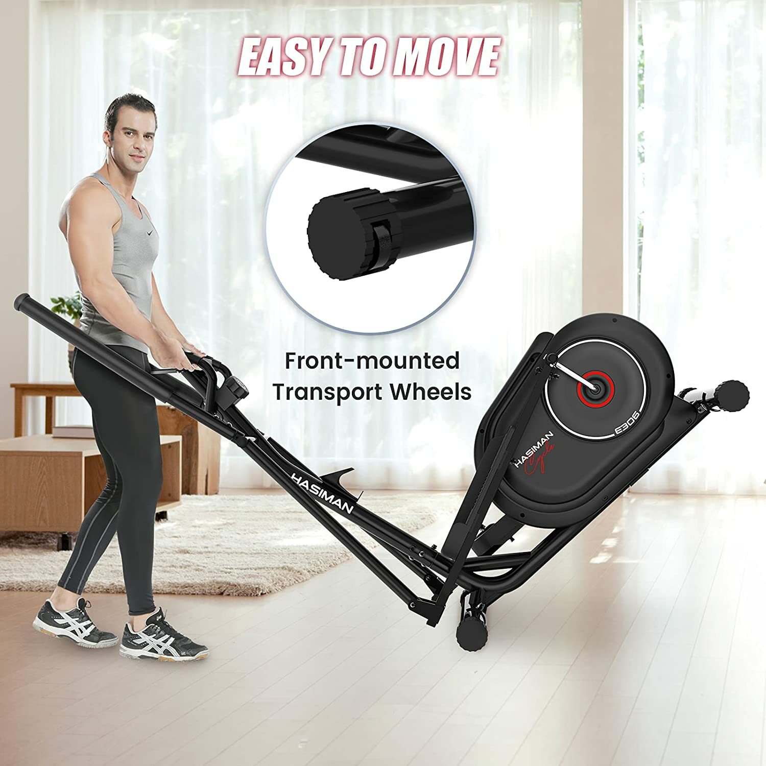 Home Elliptical Bike Cross Trainer Exercise Machine Fitness Workout Gym Cardio