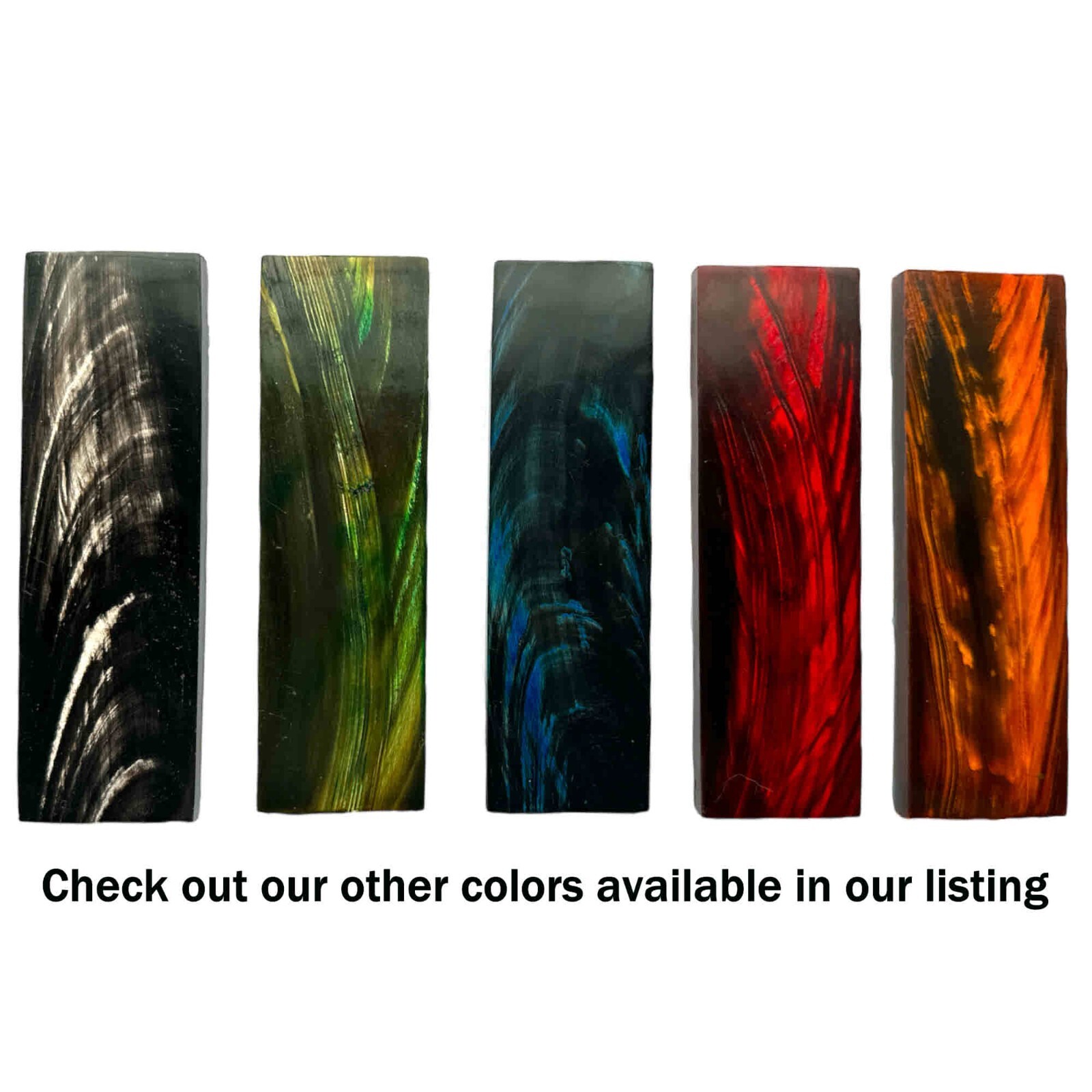 Red Buffalo Horn 5" Knife Handle Making Scales Blade Crafting Material Blanks