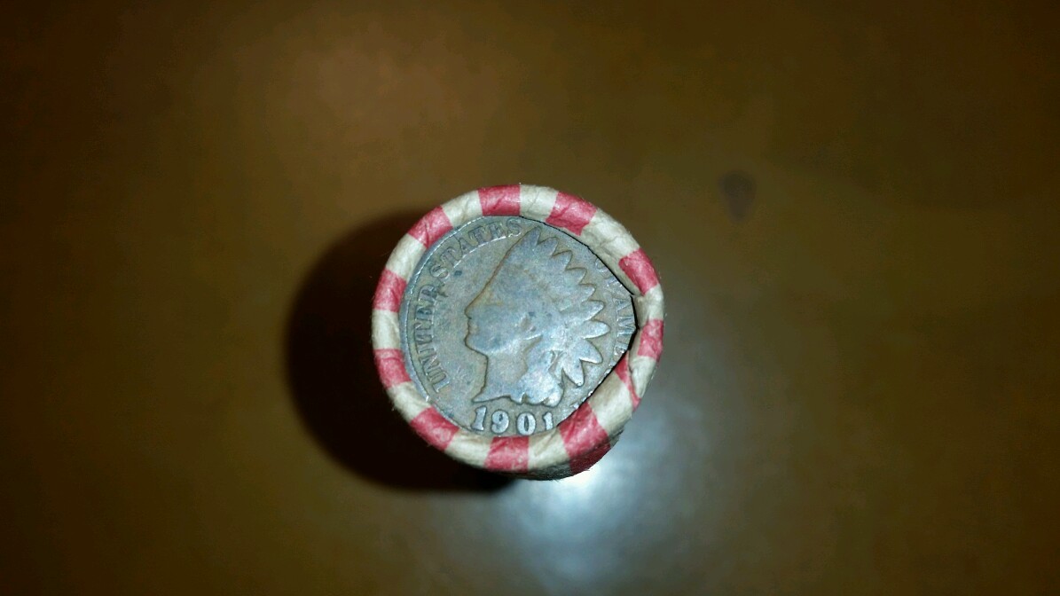 Estate Roll Wheat Pennies with Indian Head on both ends