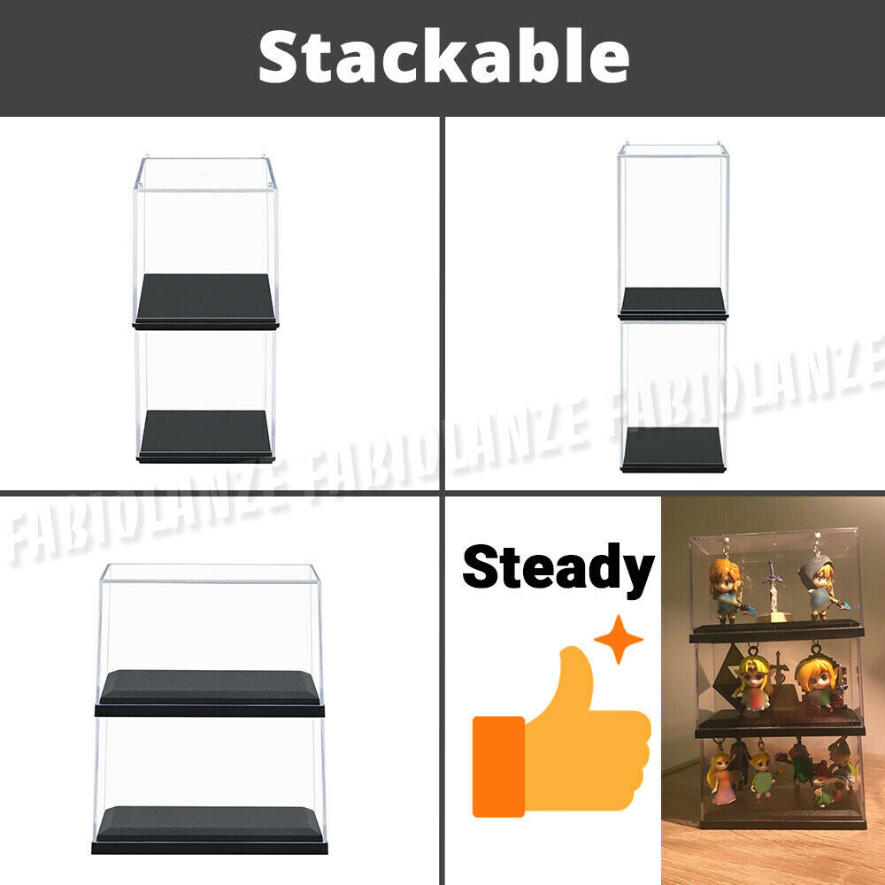 Acrylic Display Small Case Collectibles Box Dustproof 1/64 Diecast Action Figure