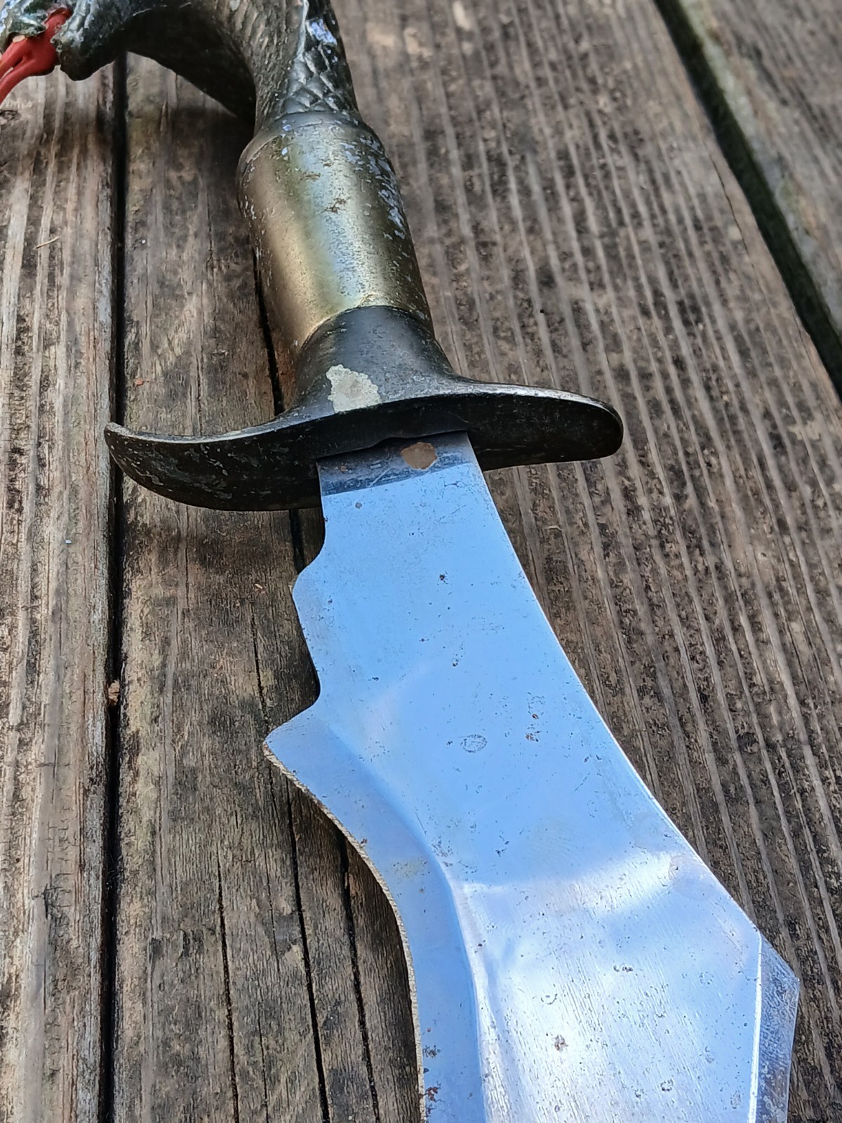 Large Vintage Cobra Snake Knife Occult Ritual Cult Blade 17" OOAK Unusual Unique