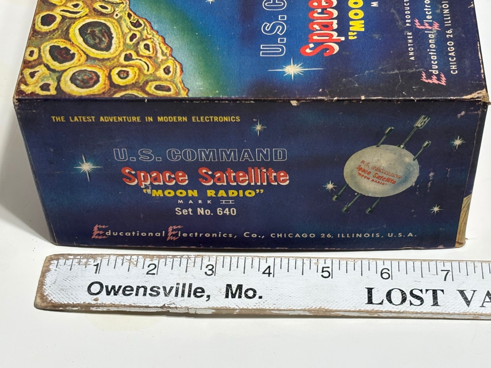 Vtg U.S. COMMAND Space Satellite MOON RADIO box only + PHILMORE VC-1000 SATO Ear