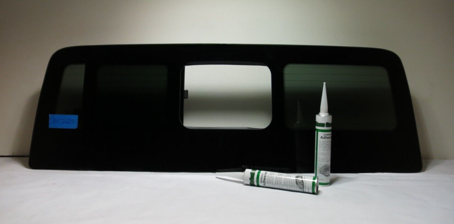 Fits 2020-2023 Jeep Gladiator Manual Back Sliding Glass Window w/Heat + 2 Glues