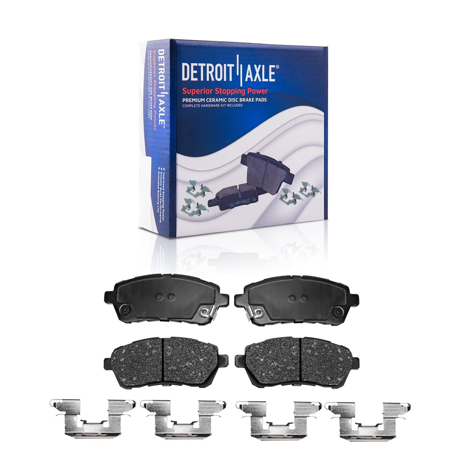 Front Brake Pads + Rear Brake Shoes for 2011 2012 2013-2019 Ford Fiesta