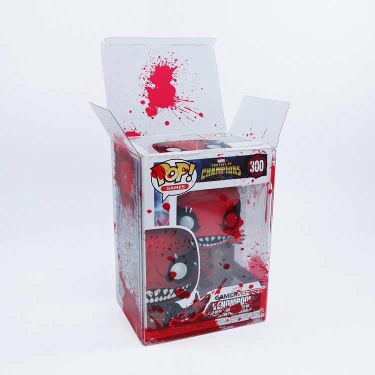 Funko POP! Bloody Red Splatter 0.5mm Protective Cases Storage 4" Display Boxes