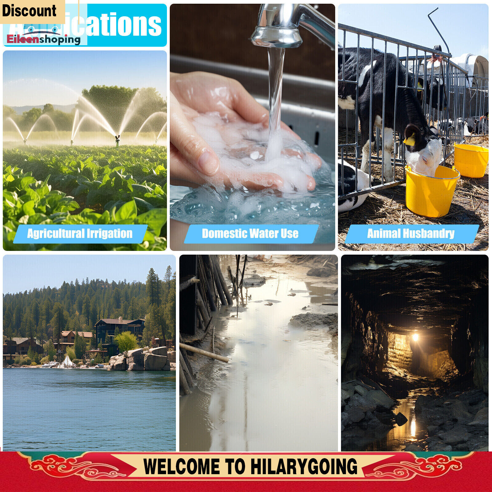 24V 370W Stainless Solar Water Pump Deep Well Solar Submersible Pump Durable New