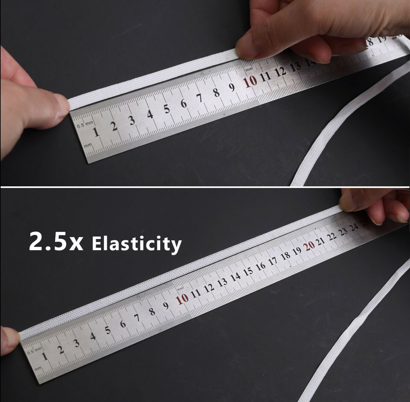 1/8 Inch,1/4 Inch Elastic Band Cord Sewing Trim | For DIY Mask Sewing and Craft