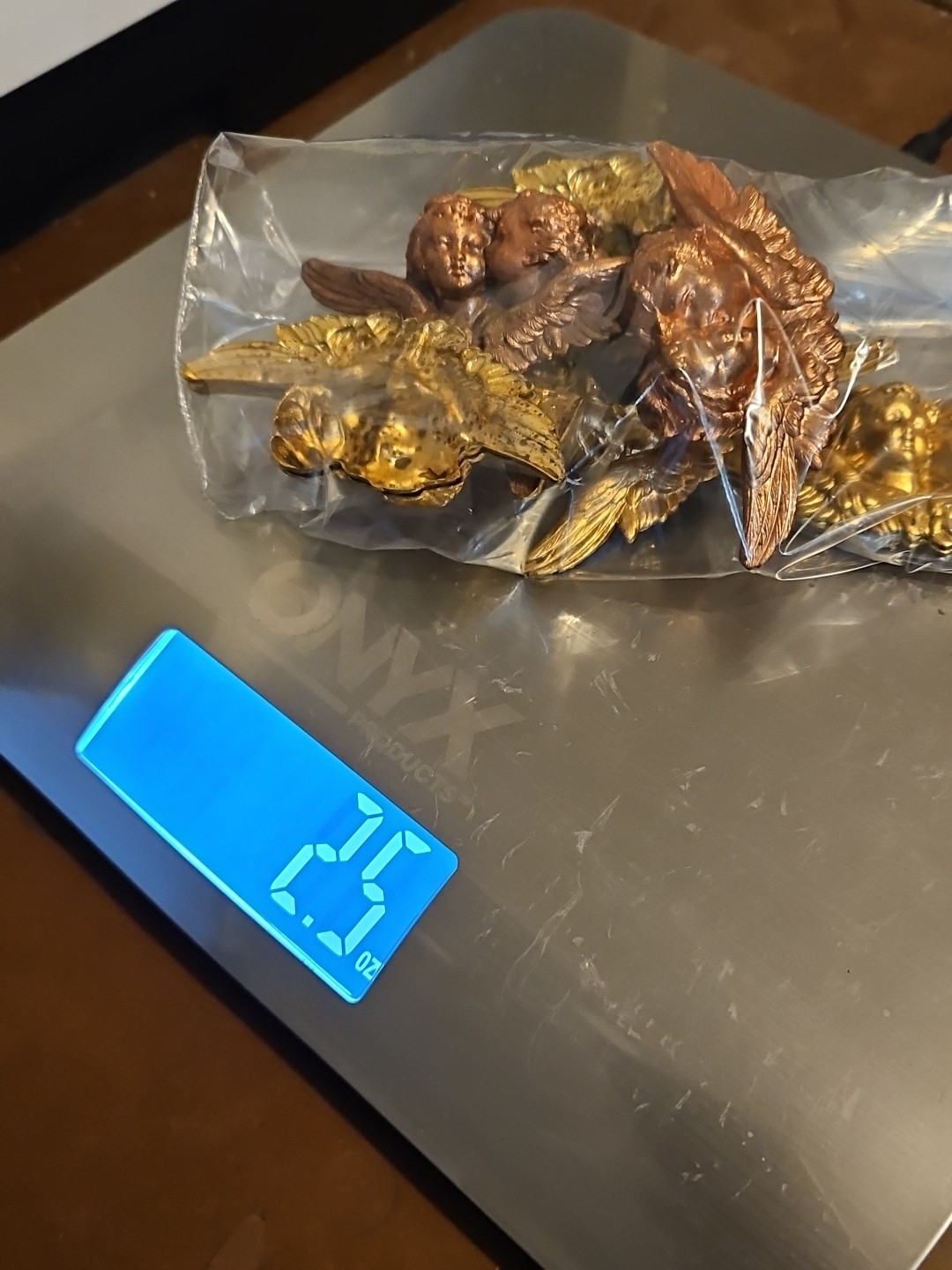 Lot Of 10 Cherub Head Busts France Vintage 60s Brass Stampings Findings Jewelry