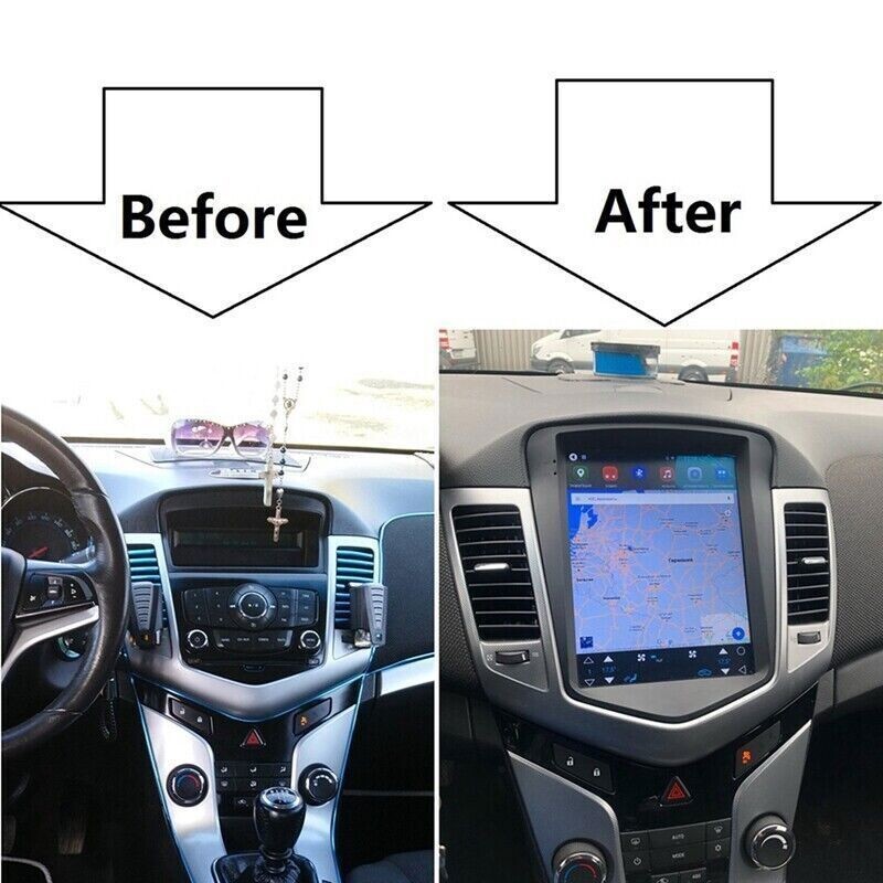 Android 13 Apple Carplay GPS NAVI Car Radio Stereo IPS For Chevy Cruze 2009-2015