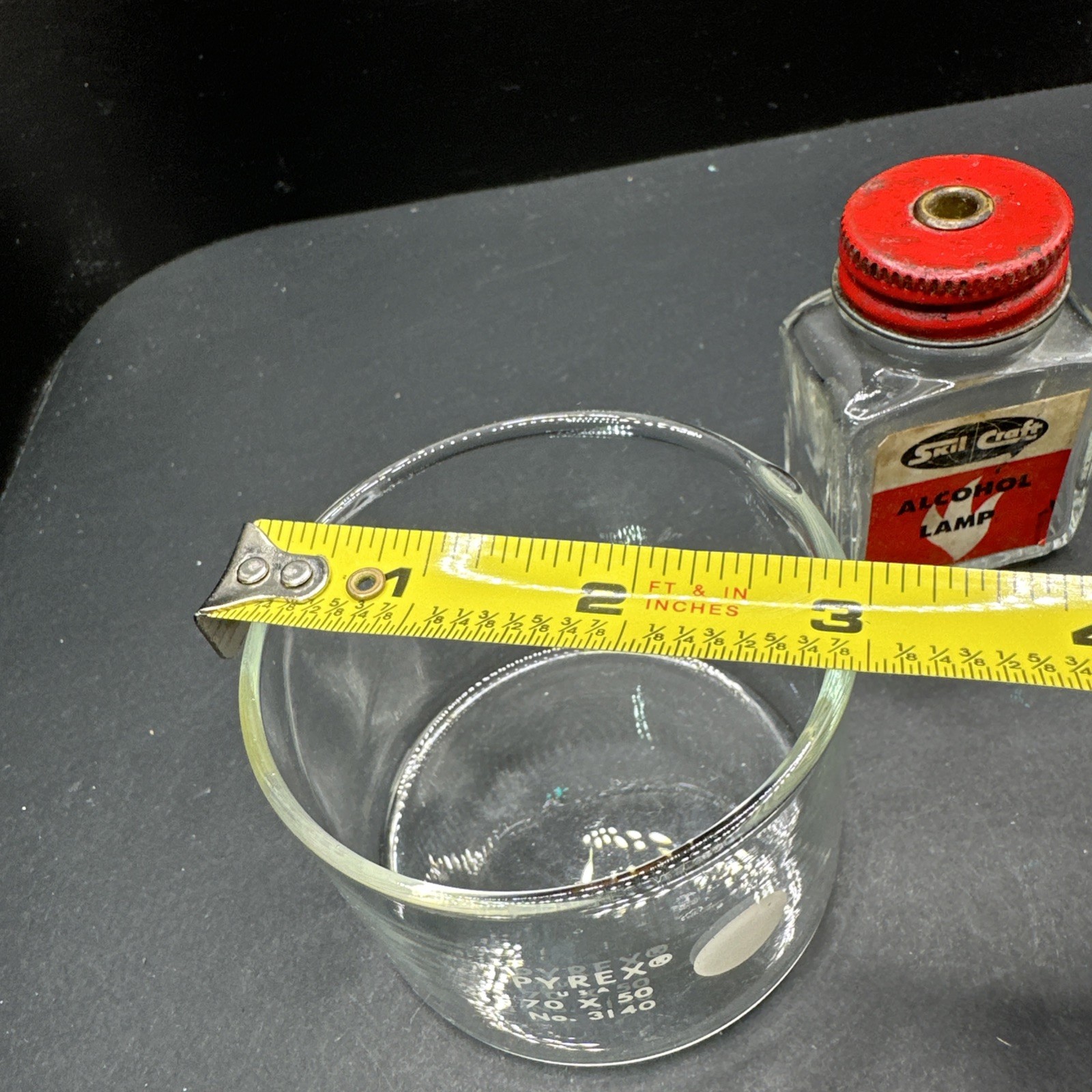 Pyrex Dish Vintage Skil Craft Alcohol Lamp Chemistry Lab