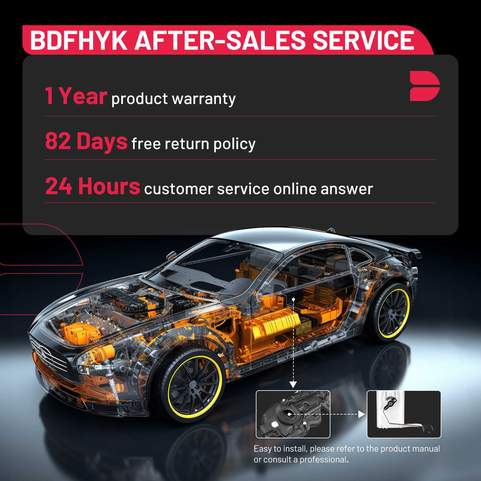 47-1019 Fuel Pump Assembly For 2008 2009 2010 Polaris RZR 800 EFI EPS LE Walker