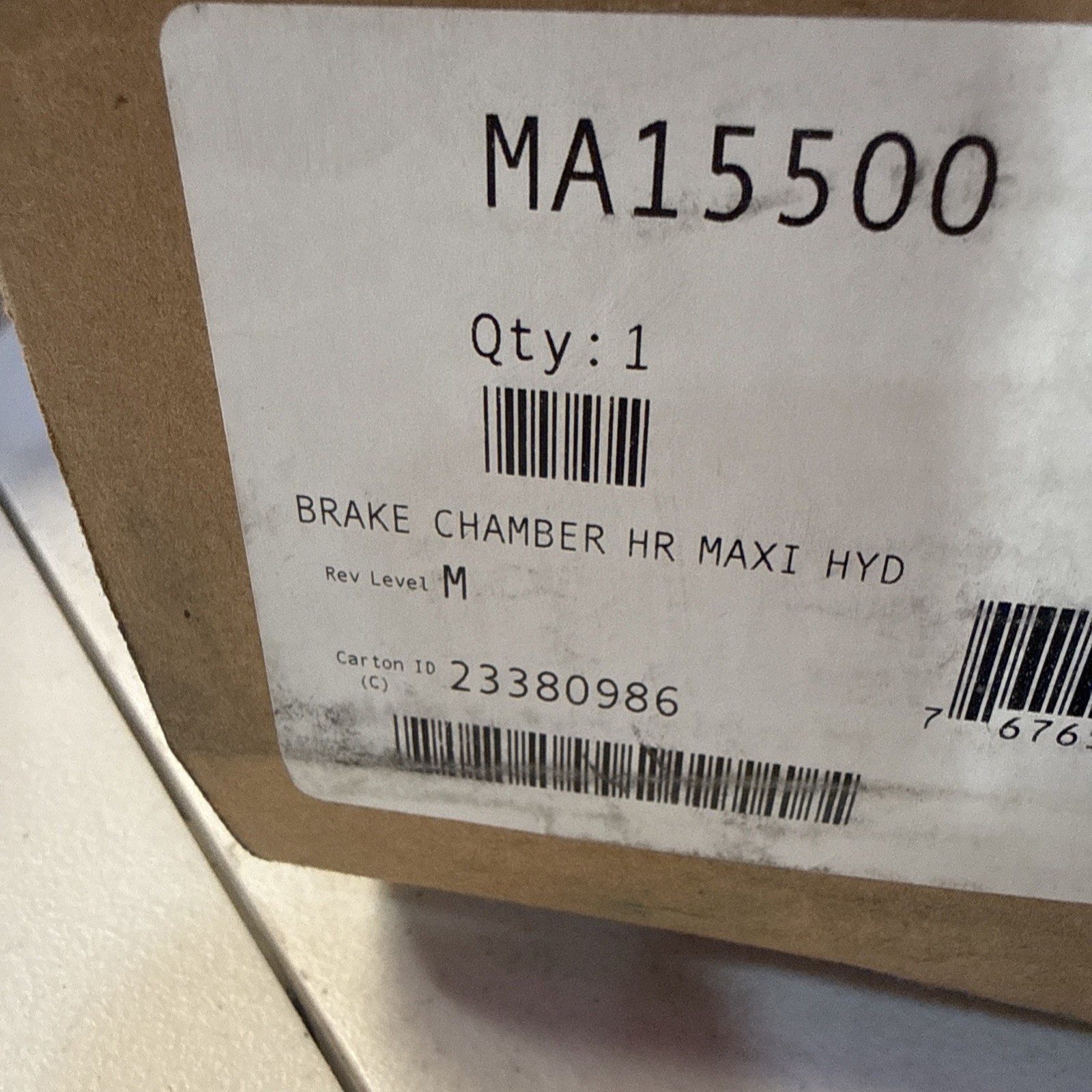 Haldex Genuine Maxibraker H-Series Hydraulic Spring Parking Brake MA15500