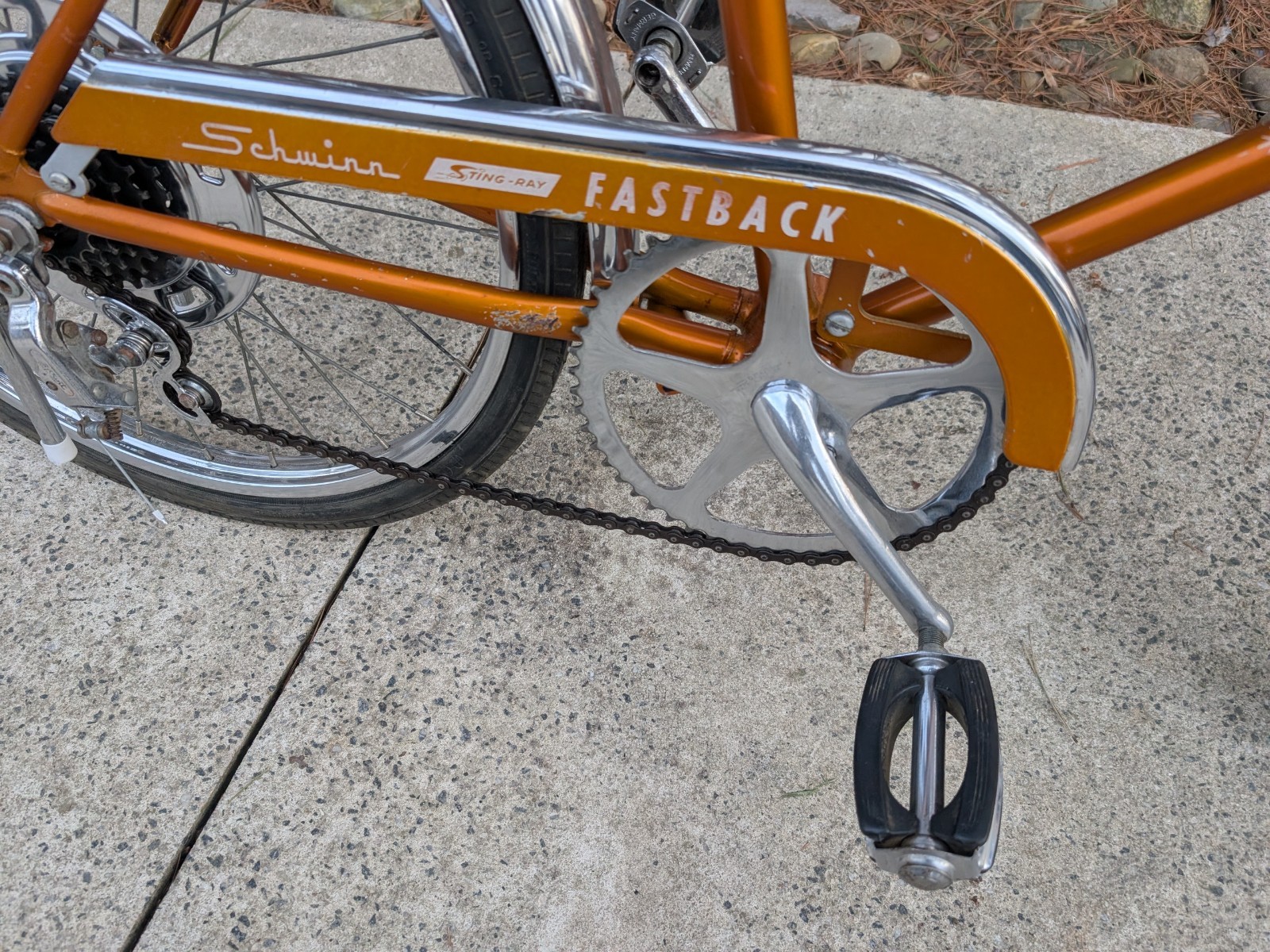 SCHWINN 1966 COPPERTONE Bicycle 5 speed FASTBACK STINGRAY 20 inch Bike ORIGINAL