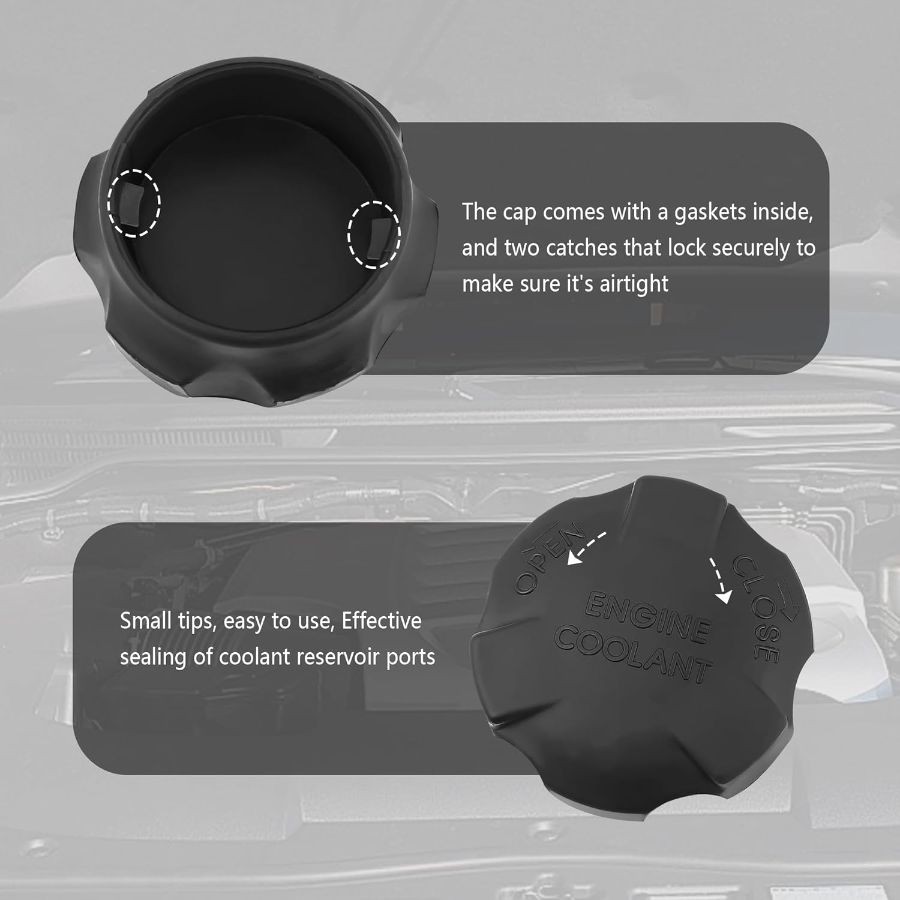 Replacement OEM Coolant Reservoir Cap, Coolant Caps Compatible with Optima Accen