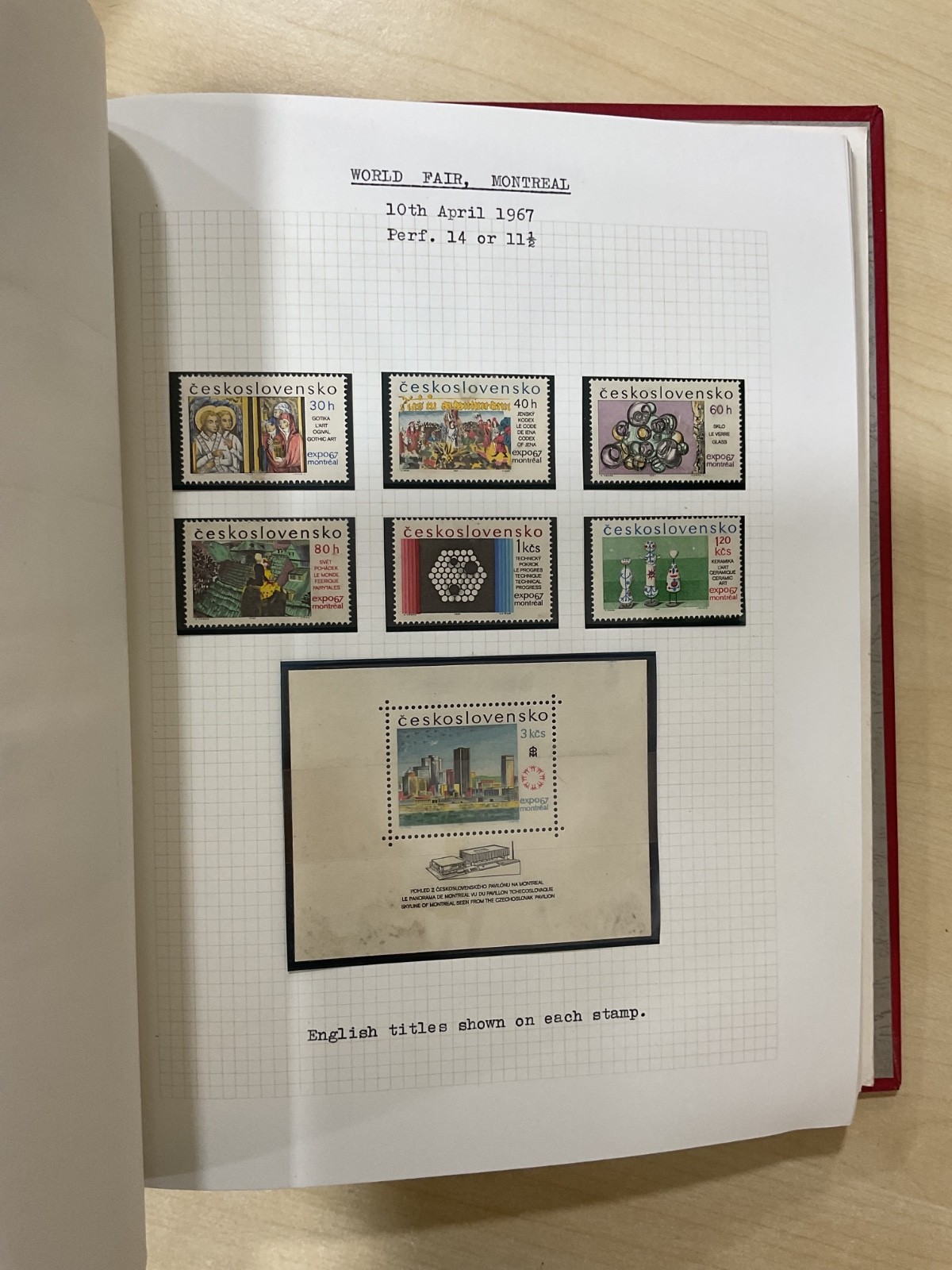 Czechoslovakia stamps. 1938 - 1970. Mint. Well written up album. G/109