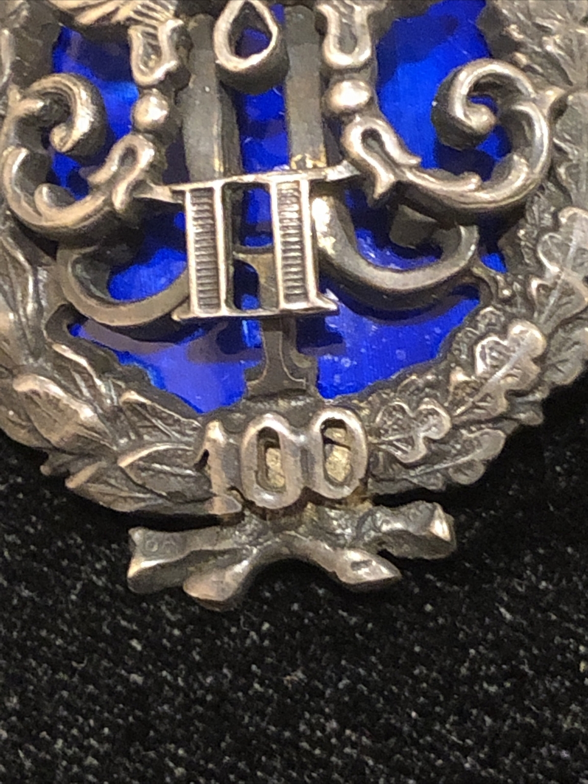 Russian Empire Centenial Badge Of Pavlovsky Military School,Silver Enamel.