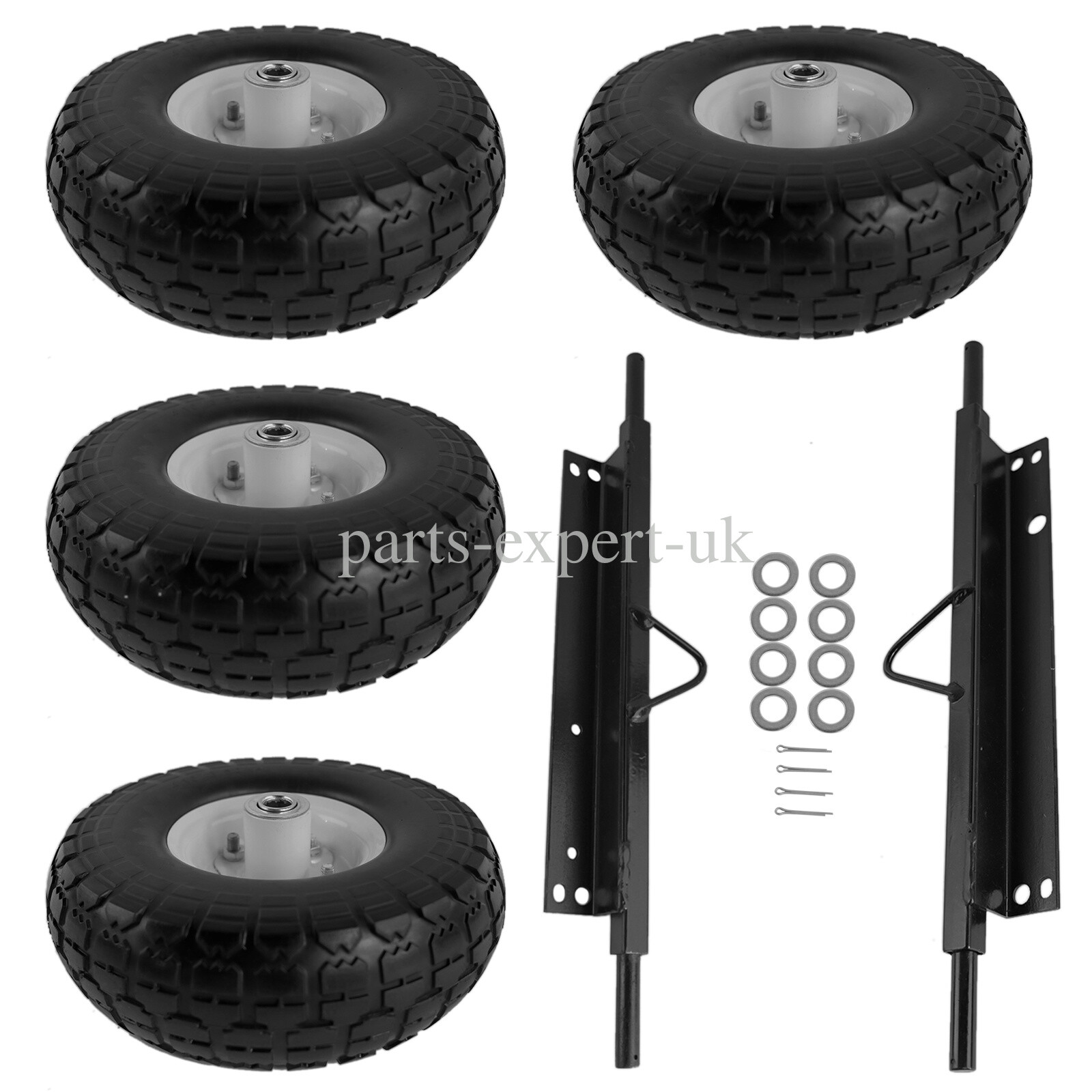 NEW Wheel Kit All Terrain Solid Never Flat Tires for Honda Generator EU3000is