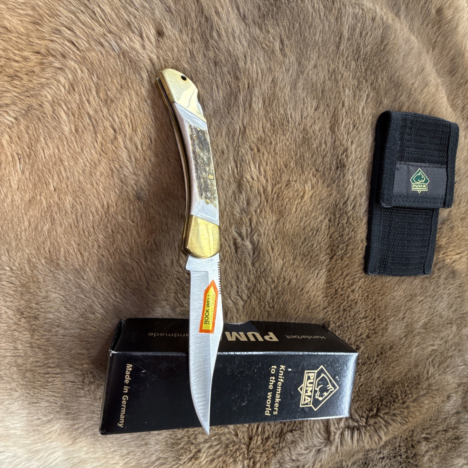 Rare Puma Duke Folding Stag Knife 210905 08/RC NOS