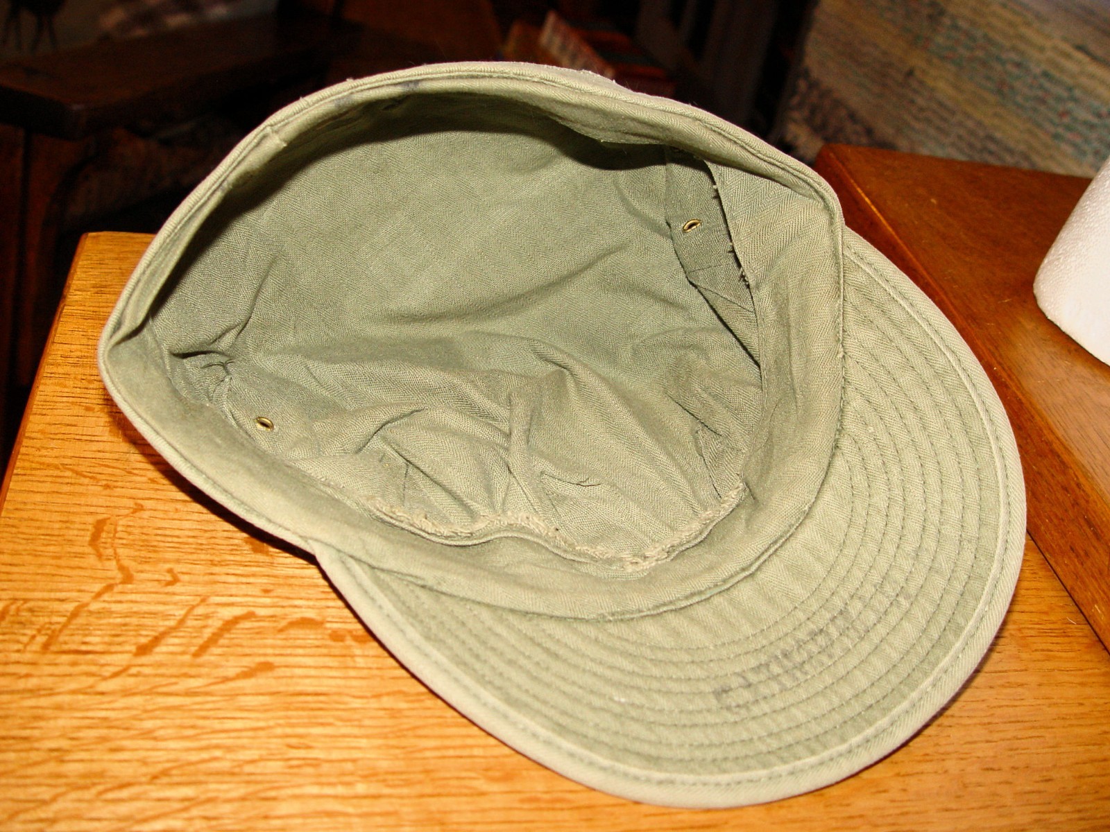 Original WWII USMC Marine Corps Cap Hat P44 HBT