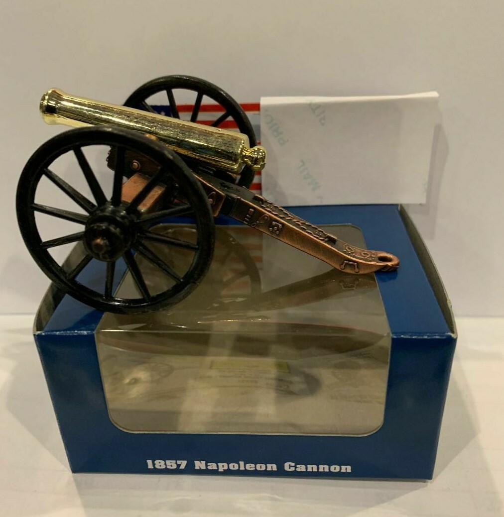 CIVIL WAR CANNON METAL FIGURINE NEW IN BOX