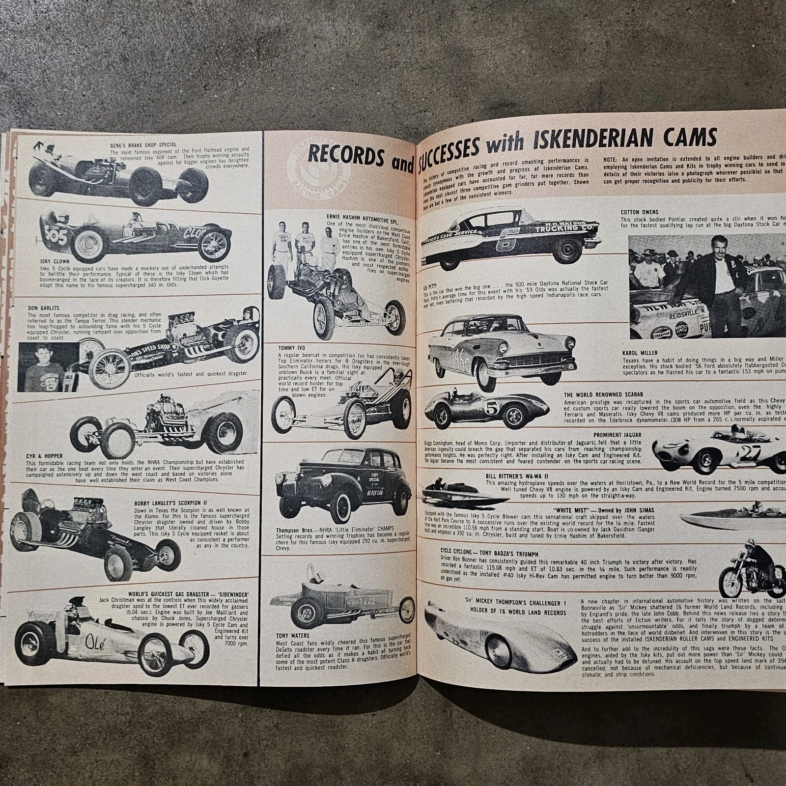 1960's ISKY Catalog Iskenderian Cams Hot Rod Drag Racing SCTA NHRA Gasser Auto