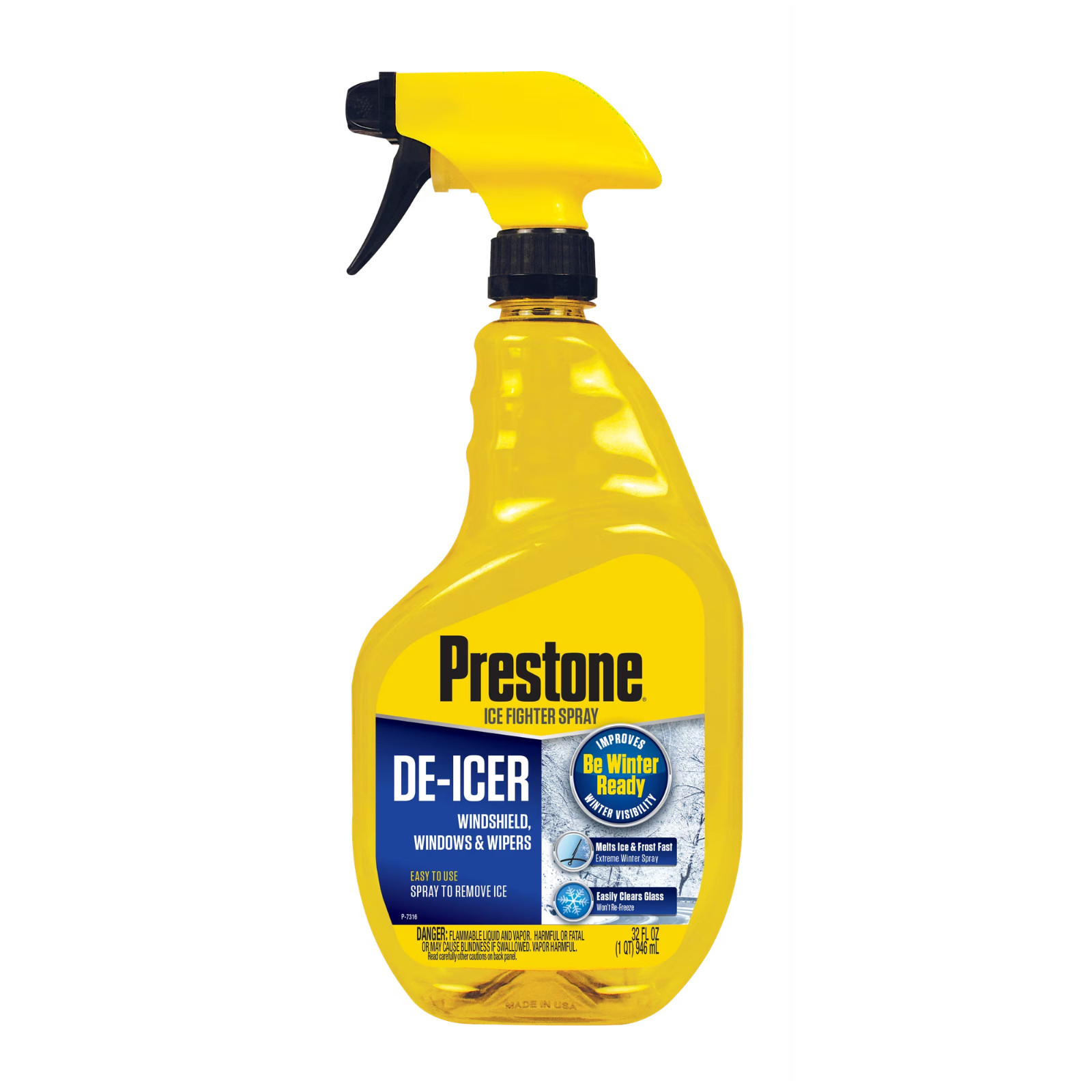 Prestone Trigger Spray Windshield De-Icer 32oz, 2 Pack - Free Shipping